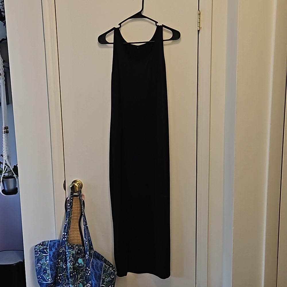 Black maxi dress